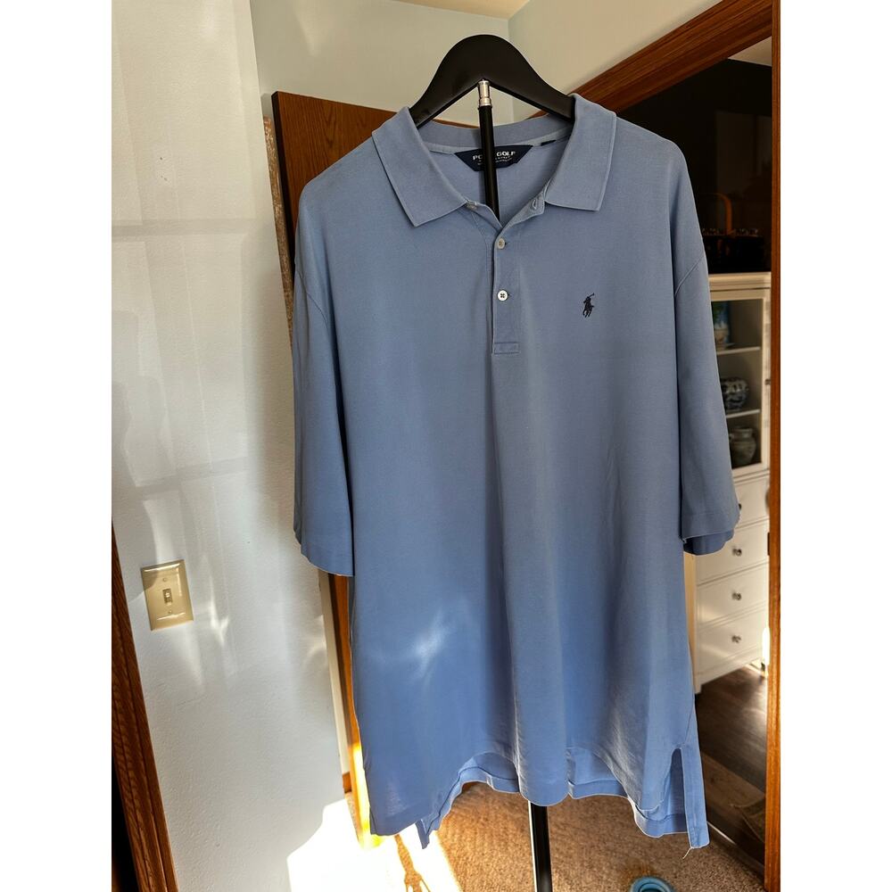 Polo Ralph Lauren Blackhawk Country Club Golf Shirt Polo Light Blue  XXL